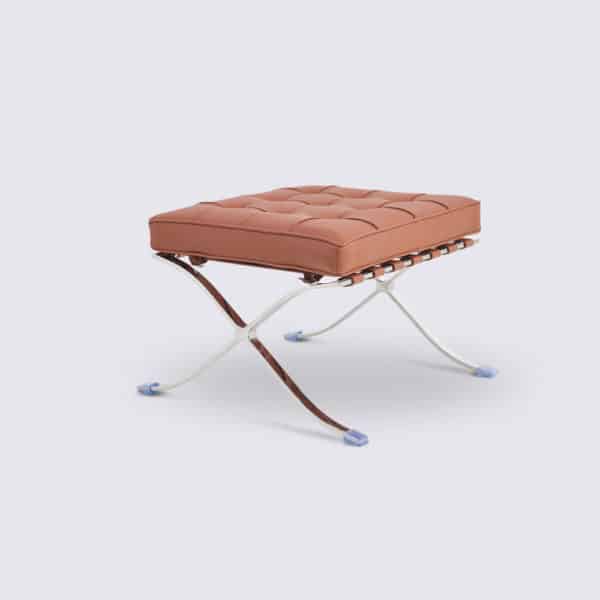 ottoman barcelona replica white leather ottoman footrest footstool copy chair barcelona knoll replica lounge chair design living room