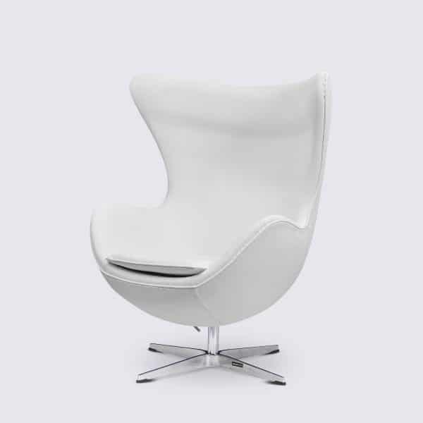 egg chair modern design swivel egg white leather imitation arne jacobsen egg chair