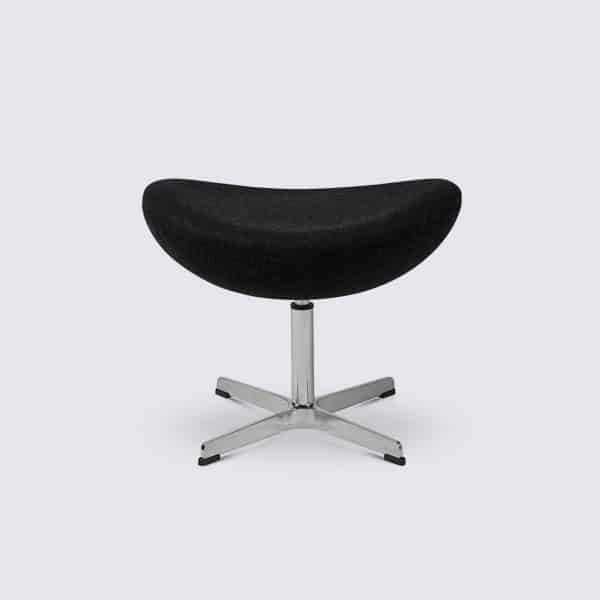 ottoman rest pieds egg sur pied design moderne pivotant oeuf cachemire noir replica fauteuil egg chair arne jacobsen