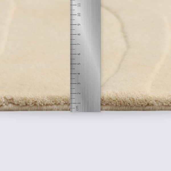 tapis de salon laine beige crème moderne 200cm 300cm grand format fait main tribeca