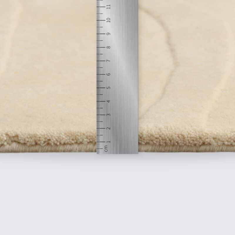 tapis de salon laine beige crème moderne 200cm 300cm grand format fait main tribeca