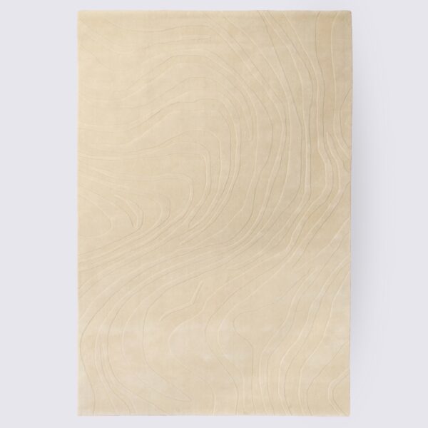 tapis en laine beige crème moderne 200cm 300cm grand format fait main tribeca